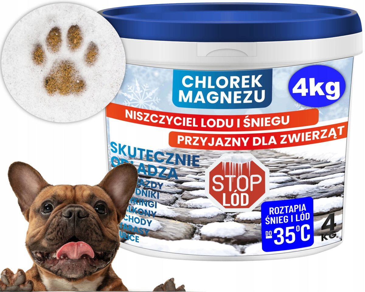 MAGNESIUMCHLORIDE 4 KG – dooimiddel, beter dan strooizout en veilig voor dieren!