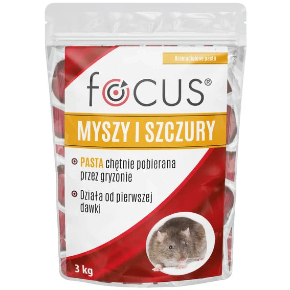 Focus Pasta – rodenticide lokaas tegen ratten, muizen en andere knaagdieren | 3kg